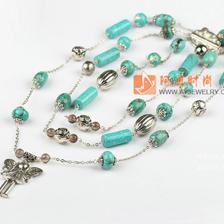 松石茶晶項鏈毛衣鏈 阿勇時尚飾品批發網，打造你的松石飾品潮流